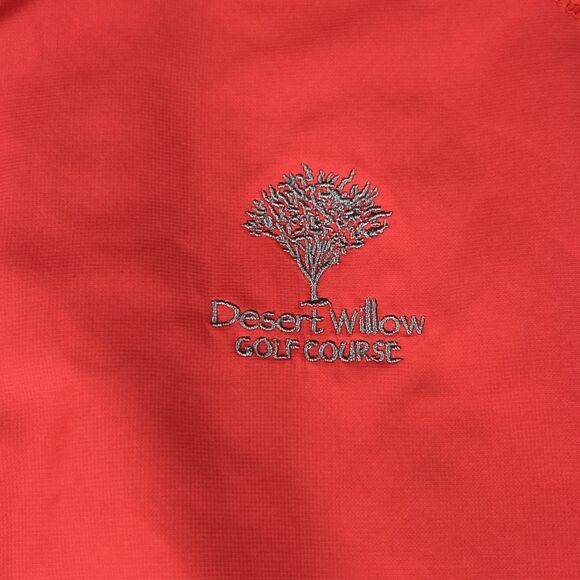 Ping Jacket Mens XL Red 1/4 Zip Mesh Lined Windbreaker Lightweight Pullover - Picture 2 of 9